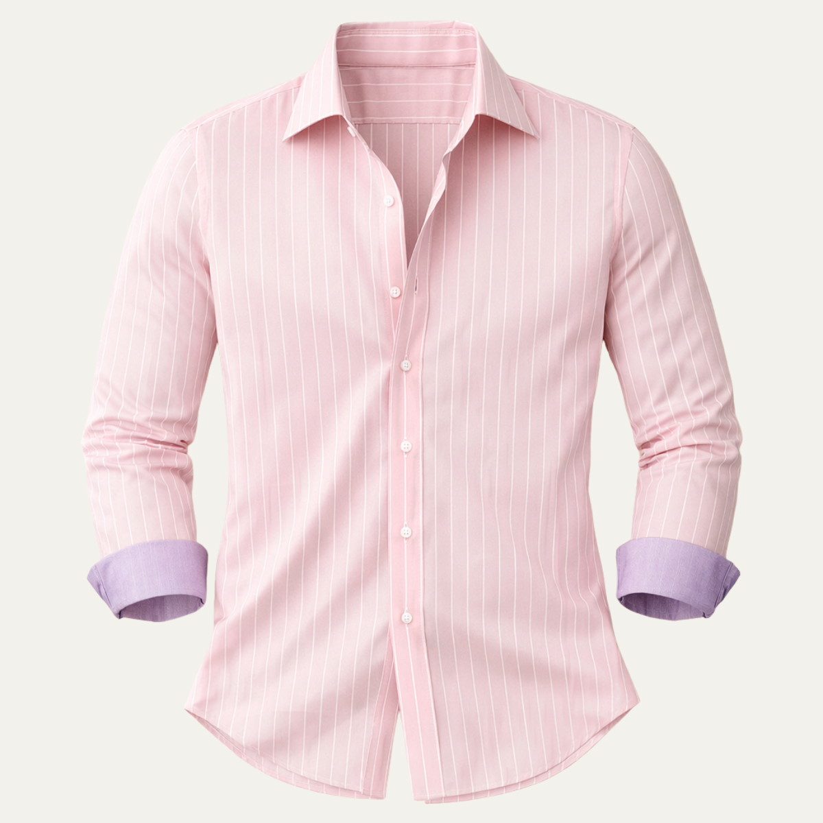 The Sorrento Men’s Trendy Slim Fit Striped Button-Up Shirt