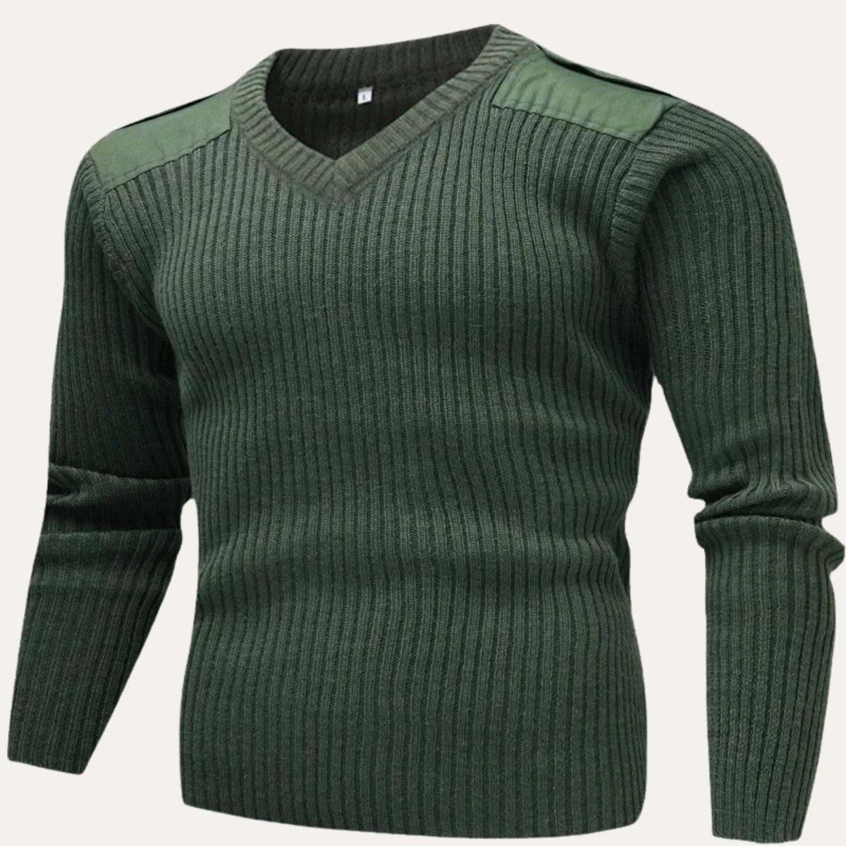 The Posillipo Men’s Winter Ribbed V Neck Workwear Sweater