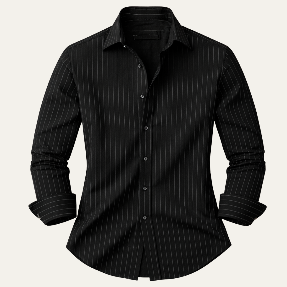 The Amalfi Men’s Casual Slim Fit Striped Button-Up Shirt