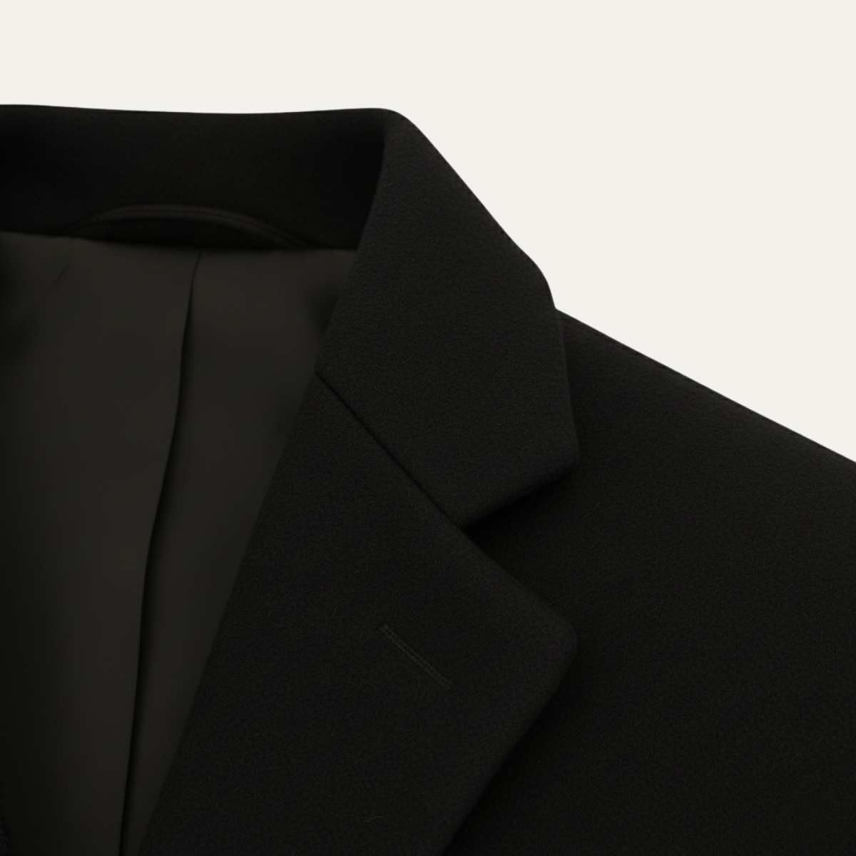 The Brianza Men’s Smart Single Breasted Wool Blend Overcoat