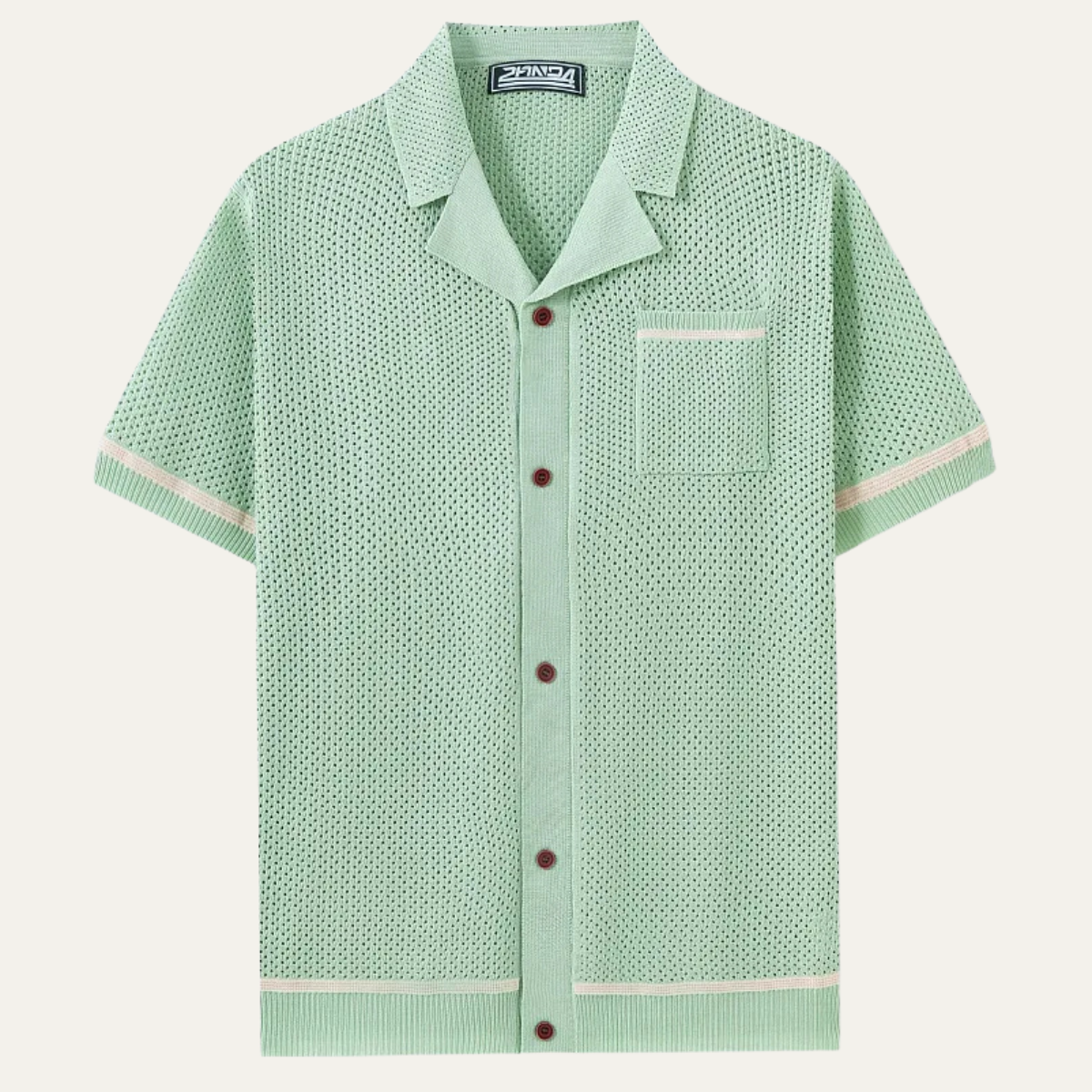 The Bassano Men’s Hollow Knit Casual Cardigan Shirt