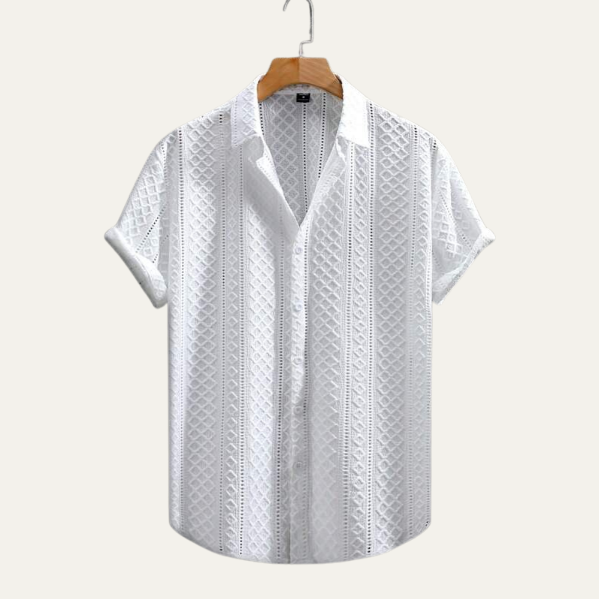 The Ashland Ridge Men’s Summer Textured Button-Up Shirt