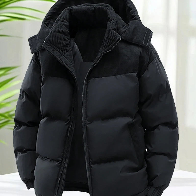 The Wirksworth Men's Thick Padded Hooded Puffer