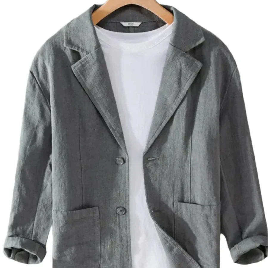 The Newport Men's Lightweight Casual Linen Blazer