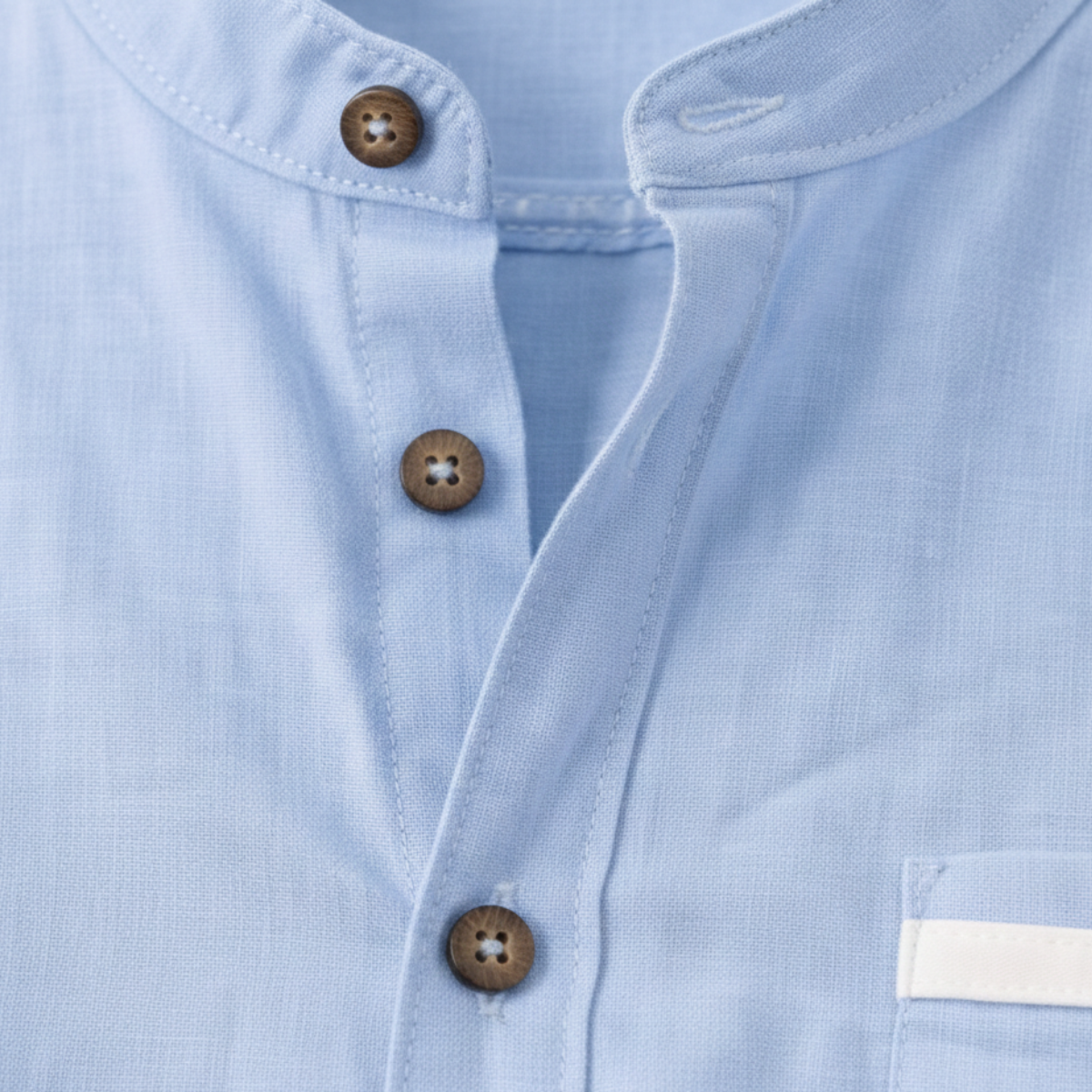 The Silverhaven Ridge Men’s Standing Collar Business Button-Up Shirt
