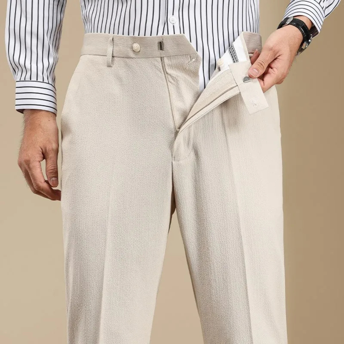 The Barbaresco Men’s Anti-Wrinkle Straight Leg Dress Pants