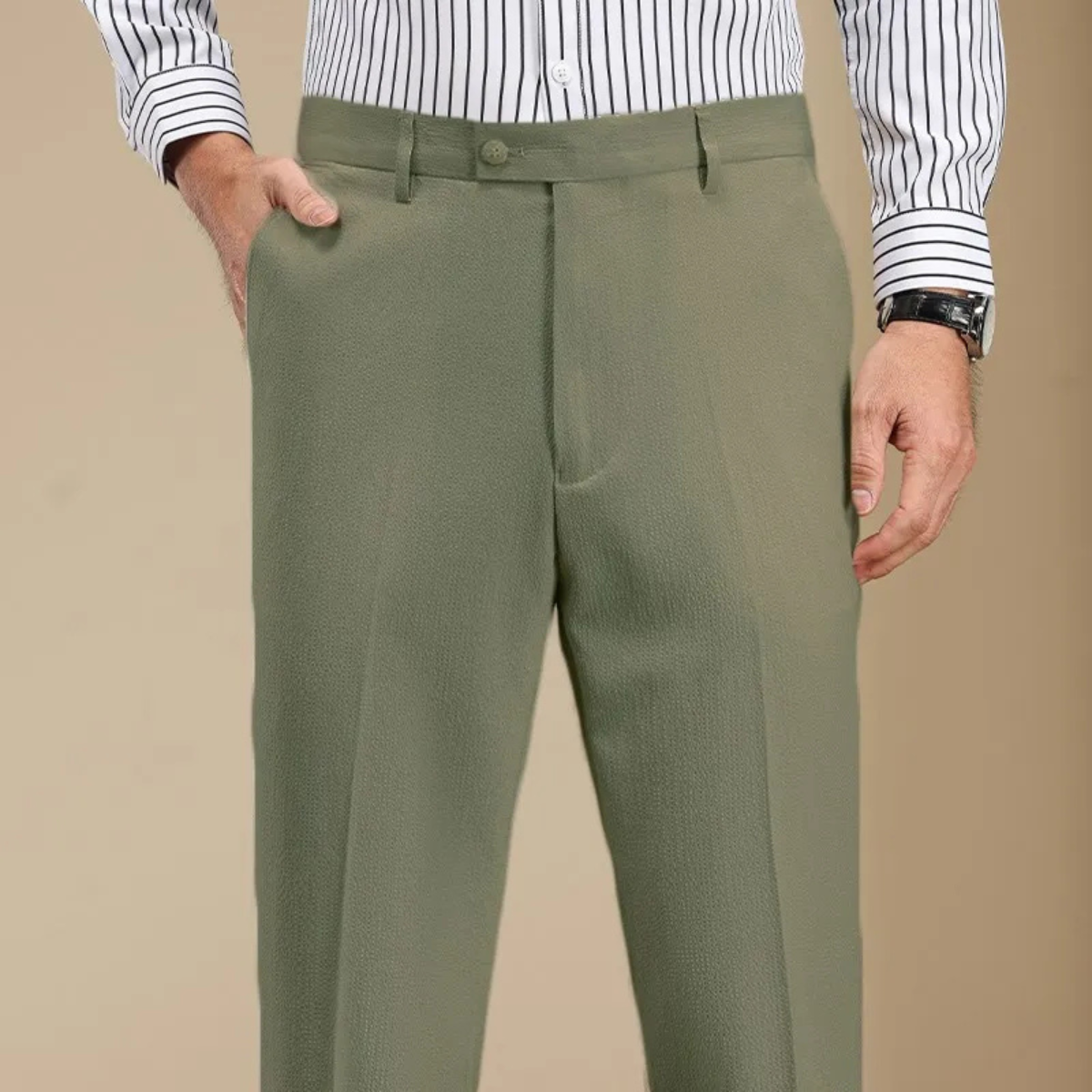 The Barbaresco Men’s Anti-Wrinkle Straight Leg Dress Pants