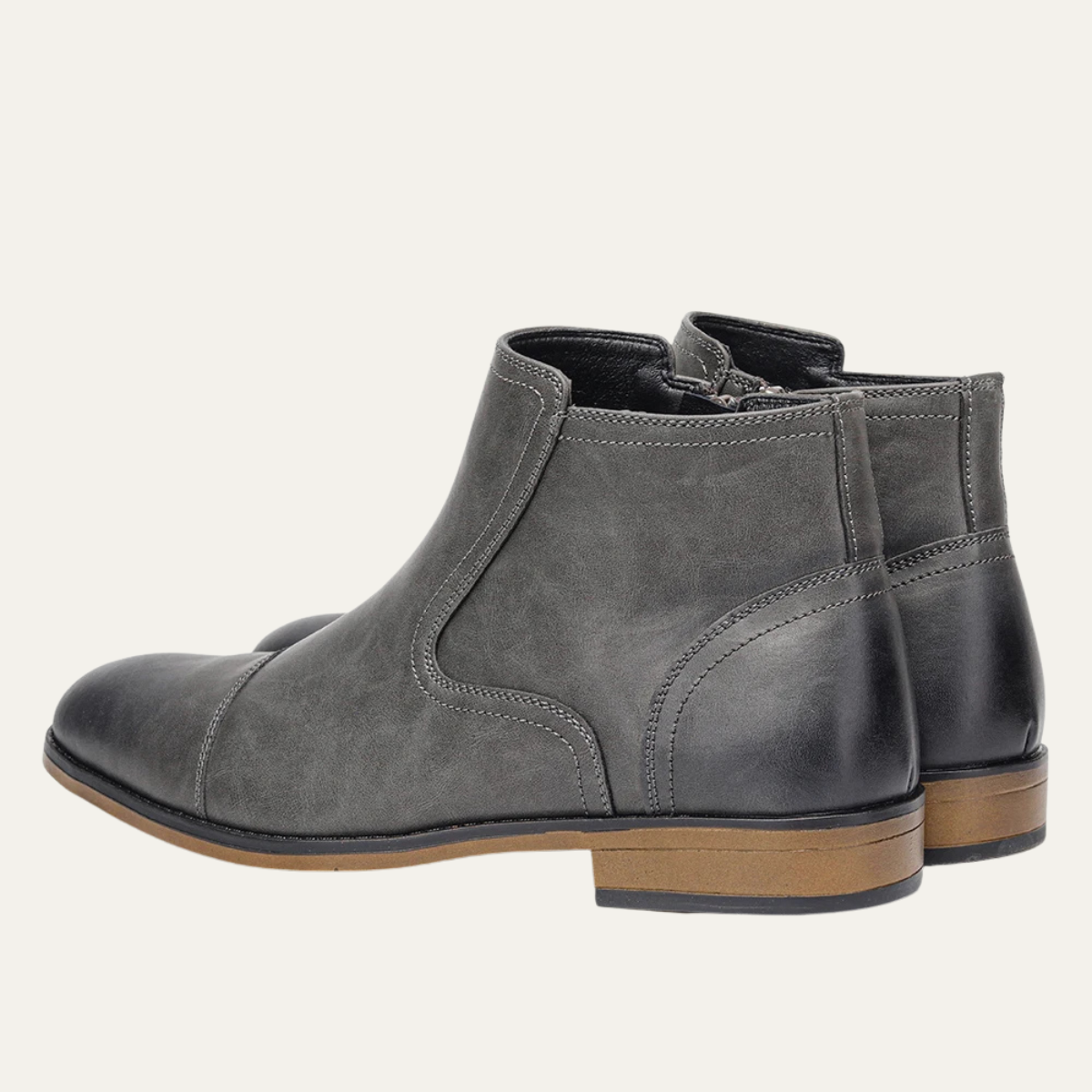The Rapallo Men’s Classic Side Zip Leather Ankle Boots