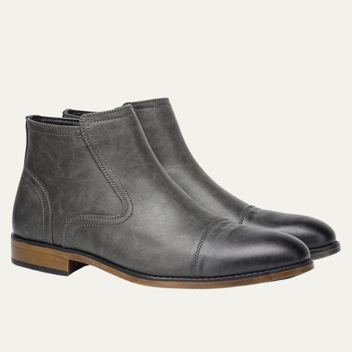 The Rapallo Men’s Classic Side Zip Leather Ankle Boots