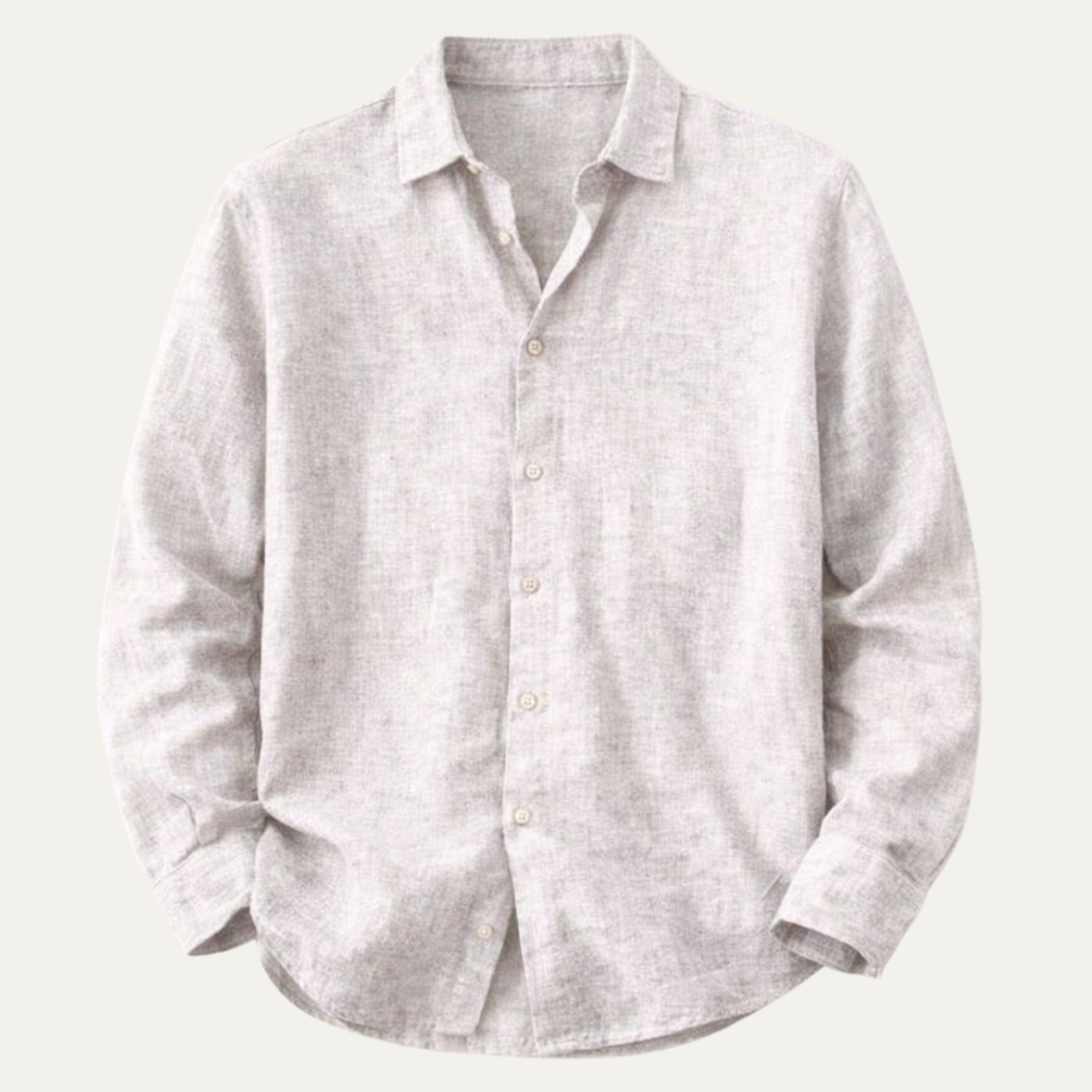 The Kensington Men’s Lightweight Loose Fit Linen Button-Up Shirt