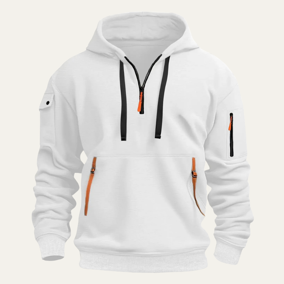 The Oakshire Men’s Tactical Durable Multi Pocket Hoodie Jacket