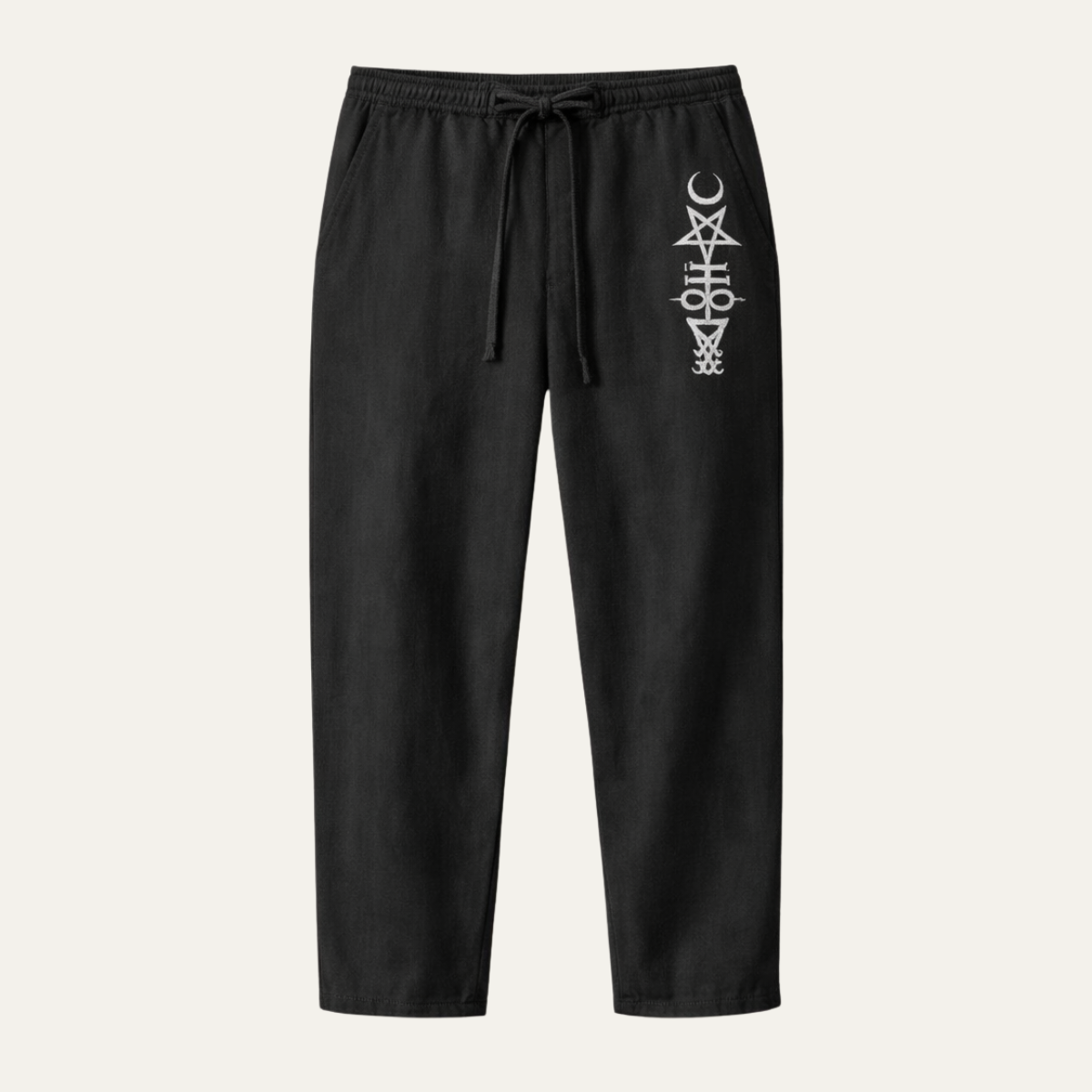 The Maplehill Men’s Casual Relaxed Fit Linen Wide Leg Drawstring Pants