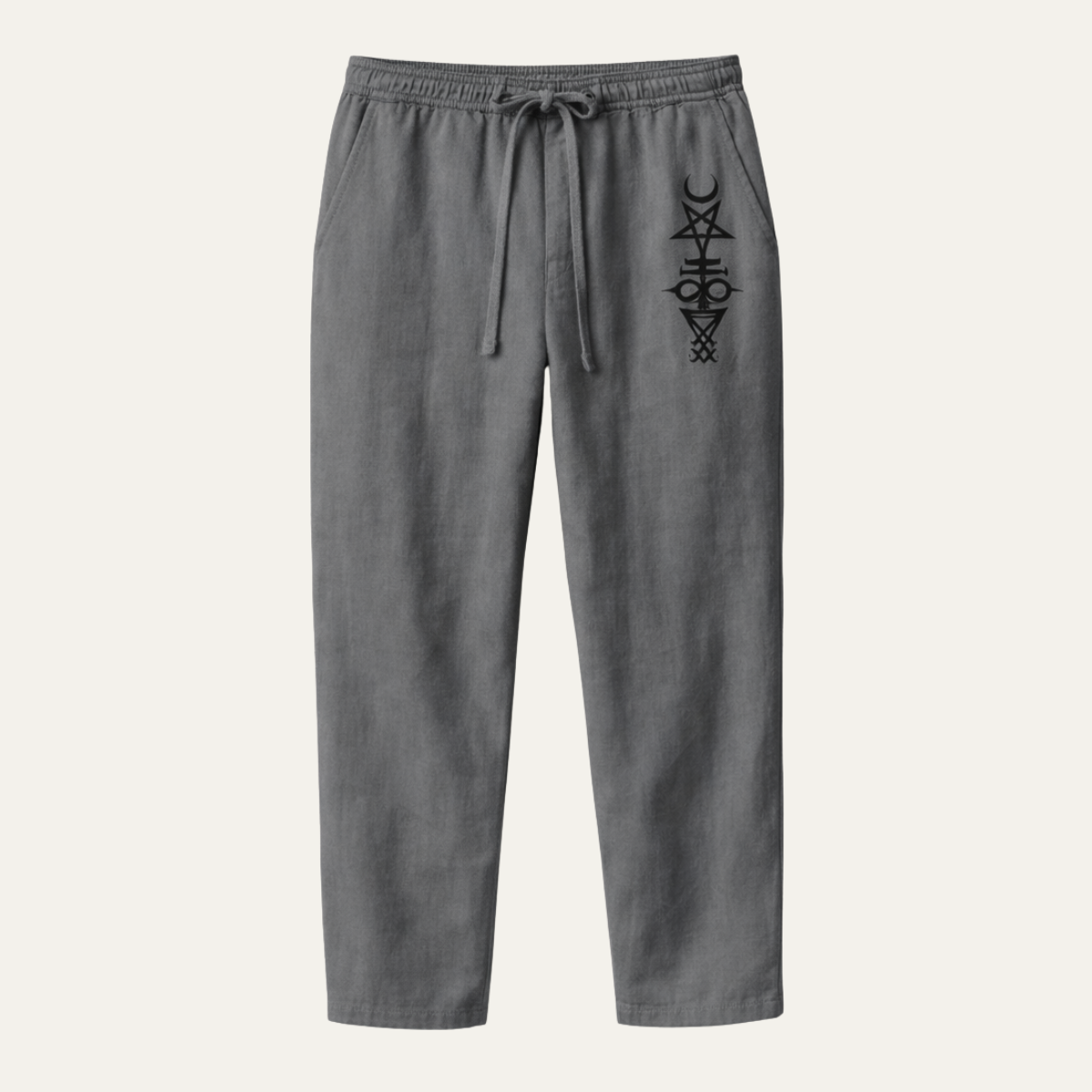 The Brookridge Men’s Trendy Relaxed Fit Linen Wide Leg Drawstring Pants