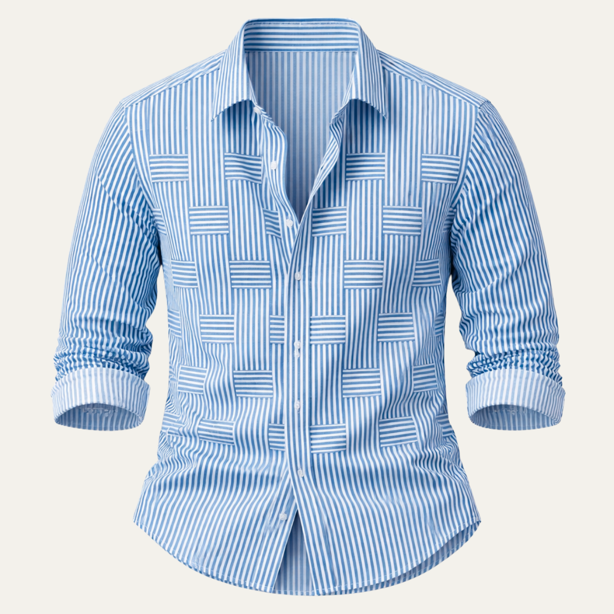 The Stratford Men’s Breathable Striped Wrinkle Resistant Shirt