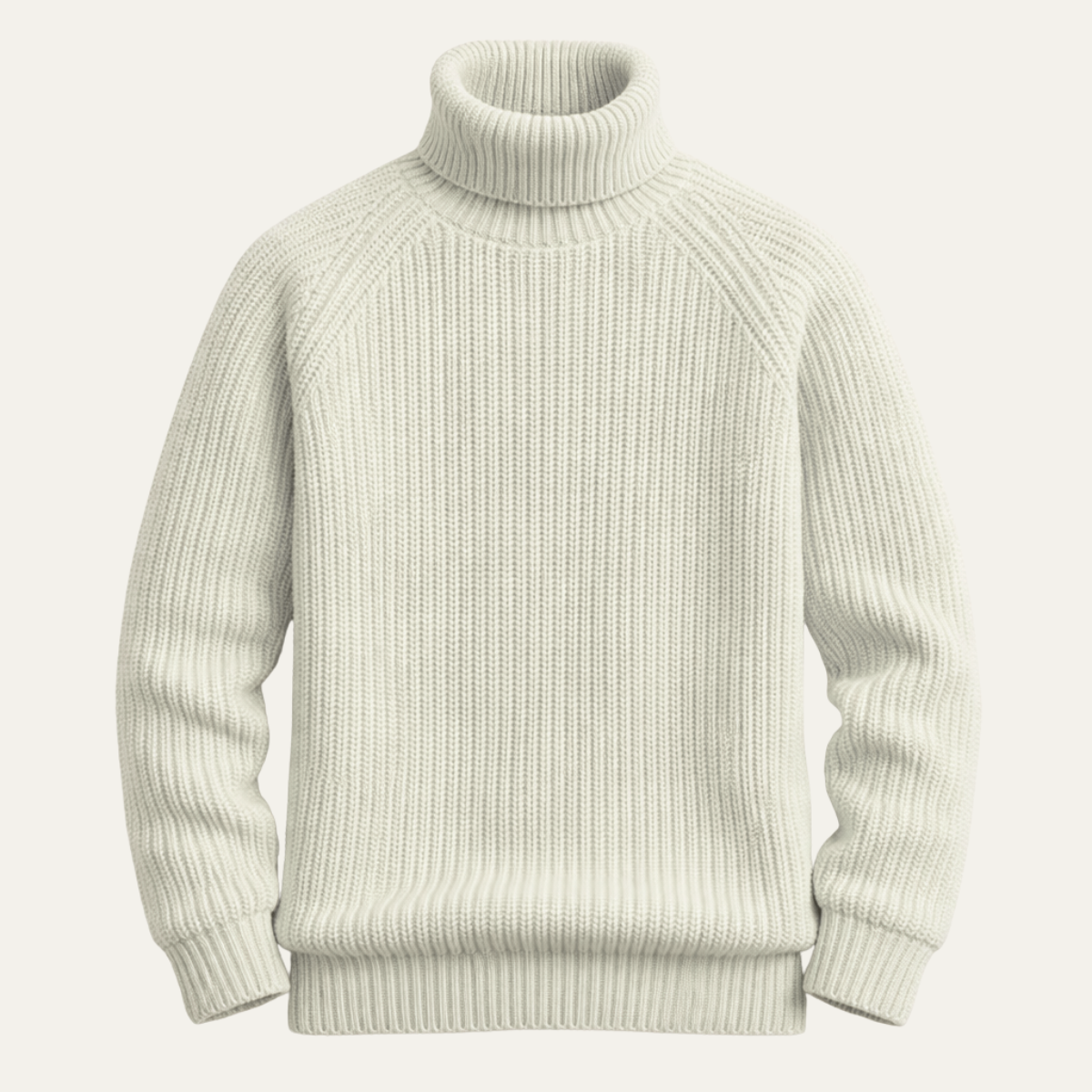 The Dundee Men's Chunky Wool Turtleneck Warm Sweater