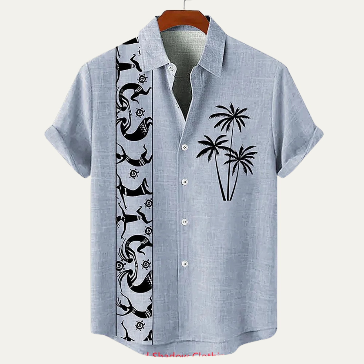 The Pavia Men's Vintage Patchwork Button Down Linen Top