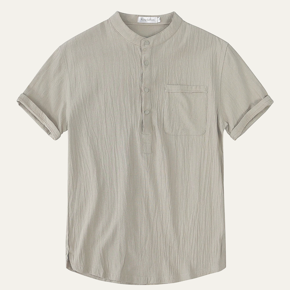 The Inverness Men’s Soft Cotton Linen Henley Shirt