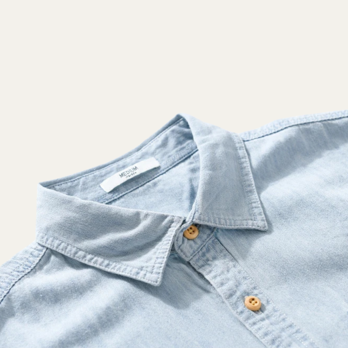 The Silvercrest Ridge Men’s Casual Denim 100% Cotton Shirt