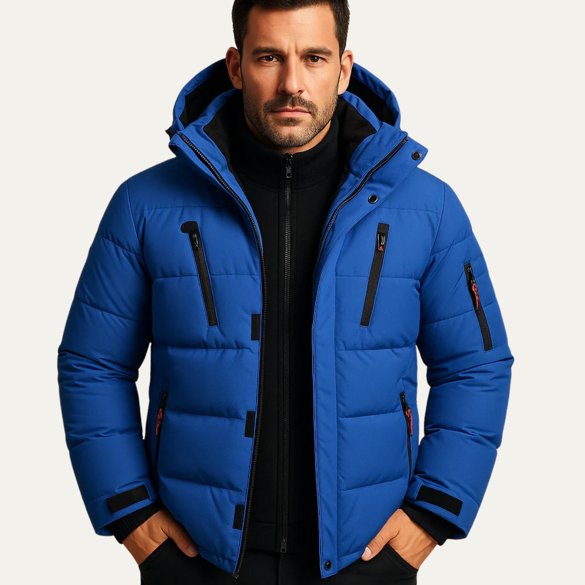 The Montalcino Men’s Warm Padded Hooded Puffer Jacket