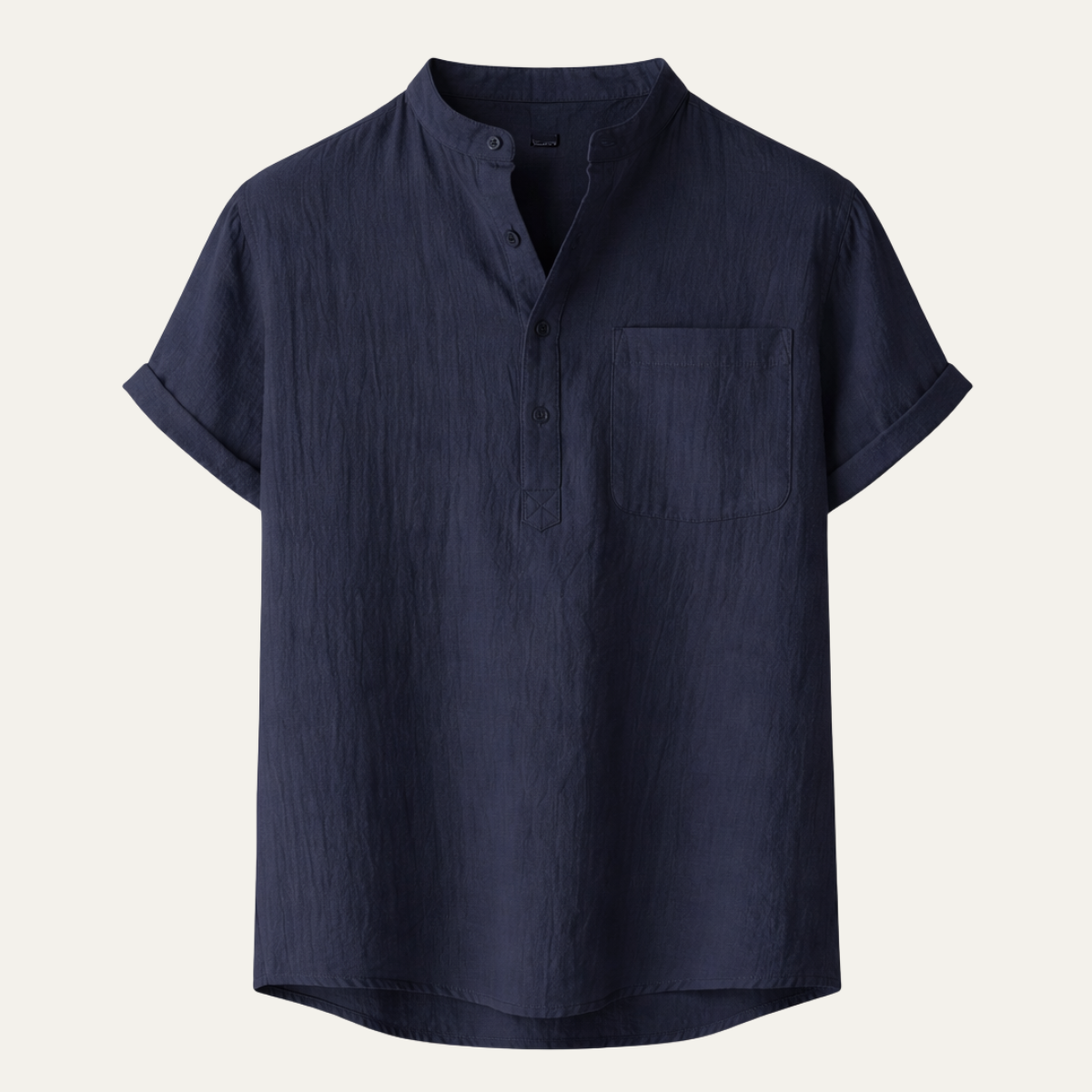 The Paddington Men’s Breathable Cotton Linen Henley Shirt