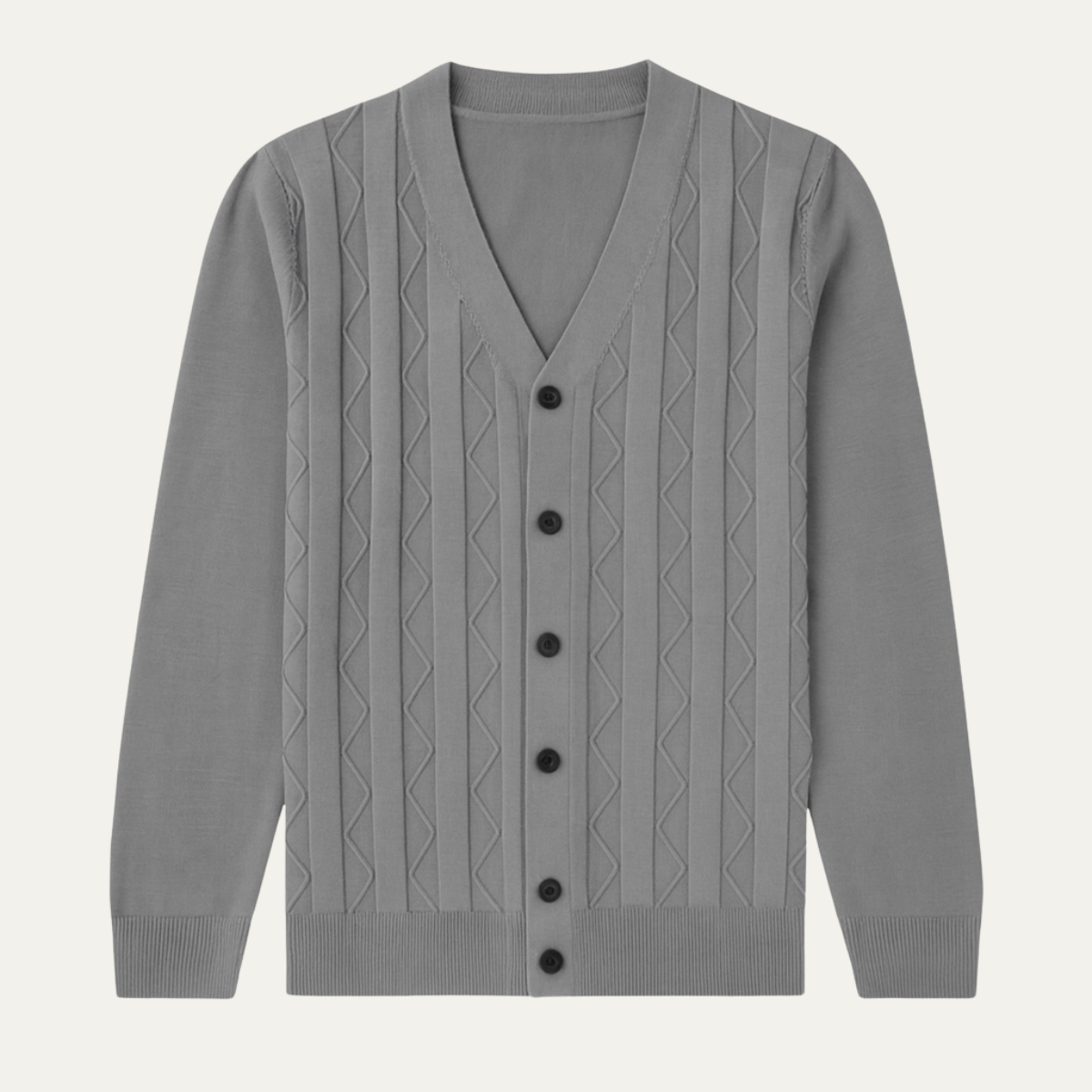 The Paisley Men's Lightweight V Neck Knit Cardigan Sweater