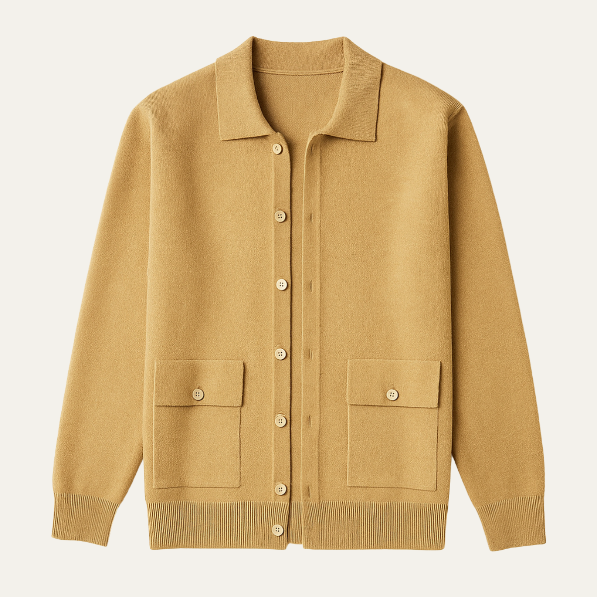 The Whitestone Cardigan – Men's 100% Merino Wool Knit Cardigan