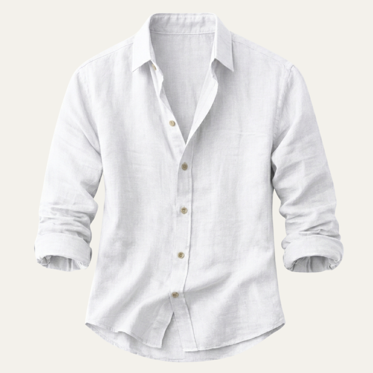 The Meadowrun Men’s Linen Trendy Button-Up Shirt