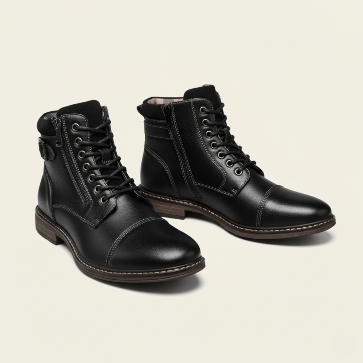 The Brescia Men’s Casual Vintage Leather Ankle Boots
