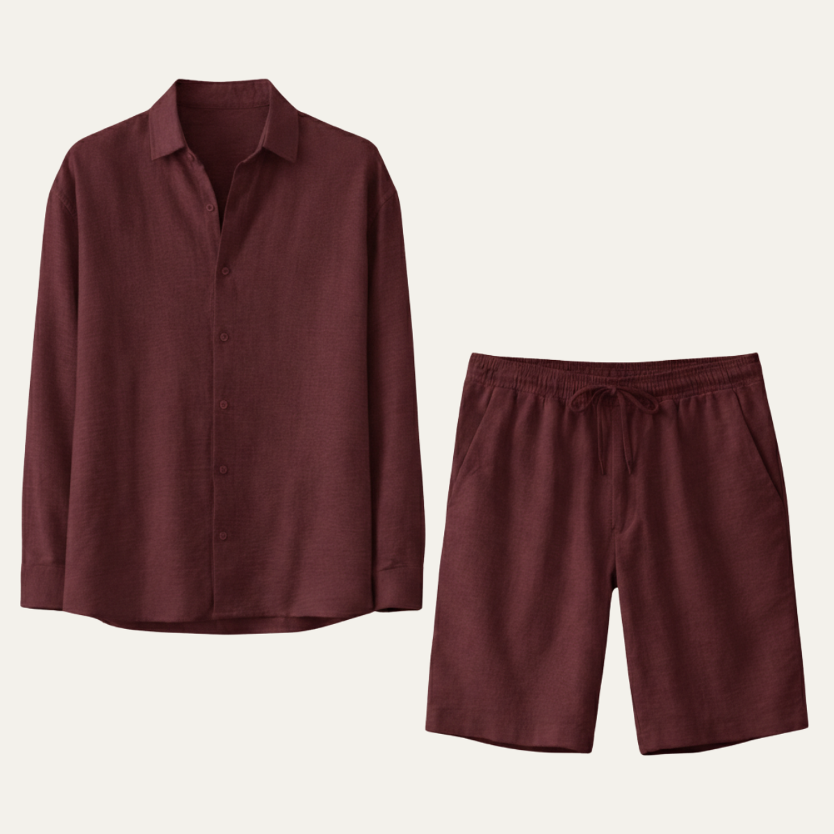 The Brighton Men’s Relaxed Oversized Linen Button-Up Shirt