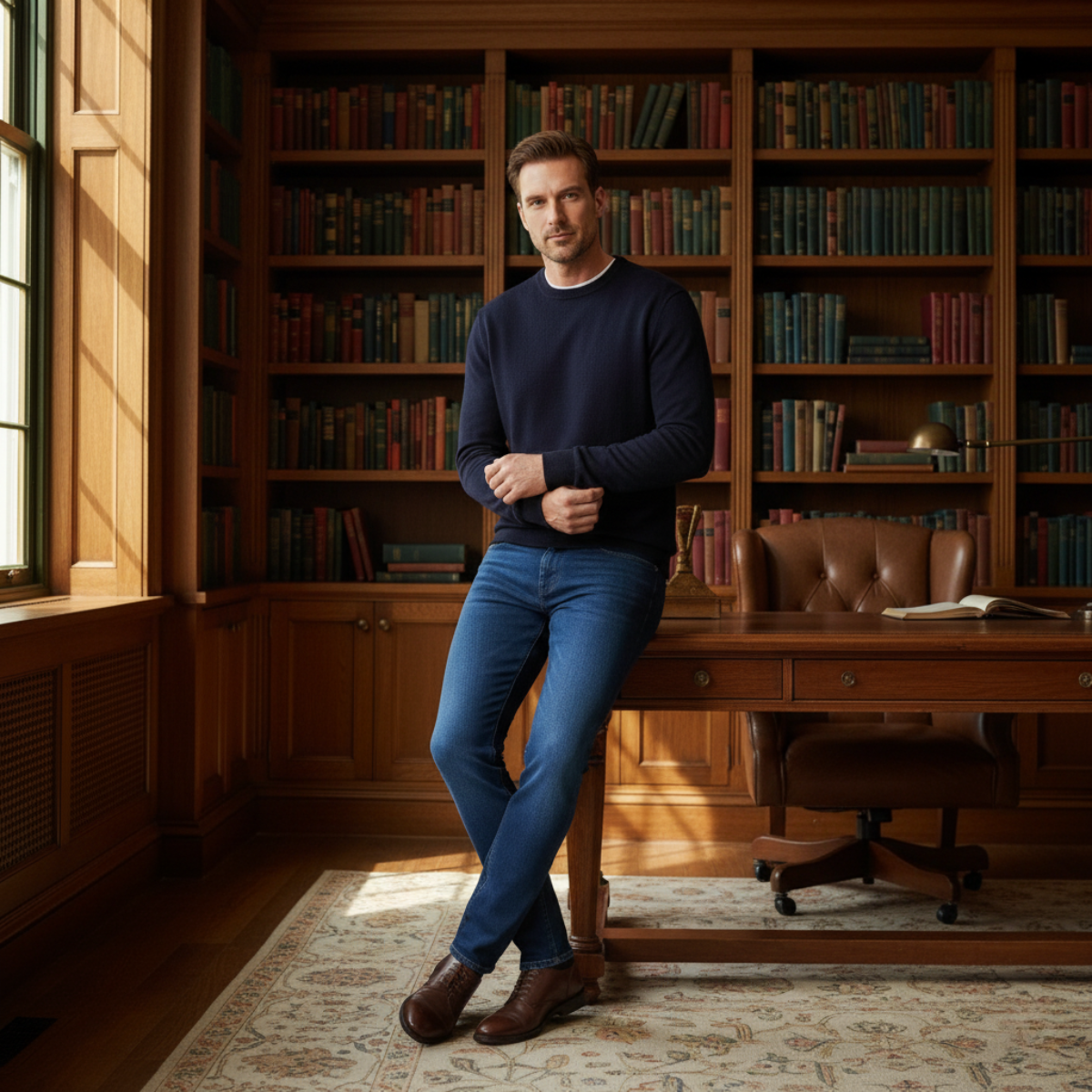 The Santiago Stretch Slim Fit Skinny Jeans for Men