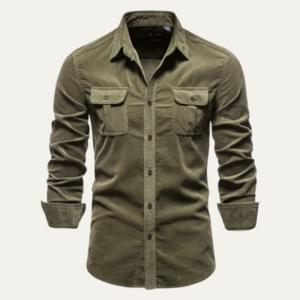 The Castellina Men’s Casual Button Up Corduroy Shirt
