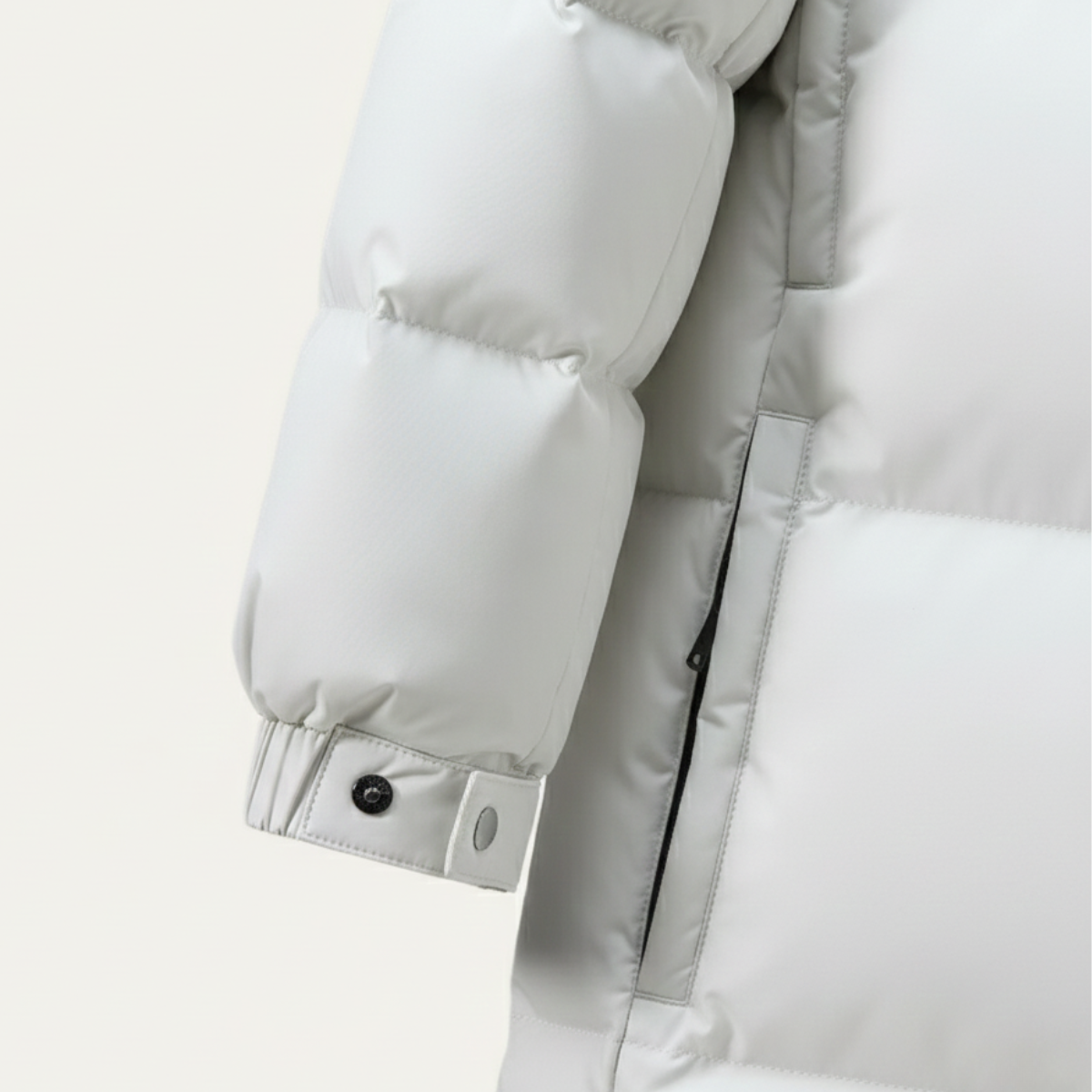 The Westminster Men’s Hooded Longline Black Puffer Coat