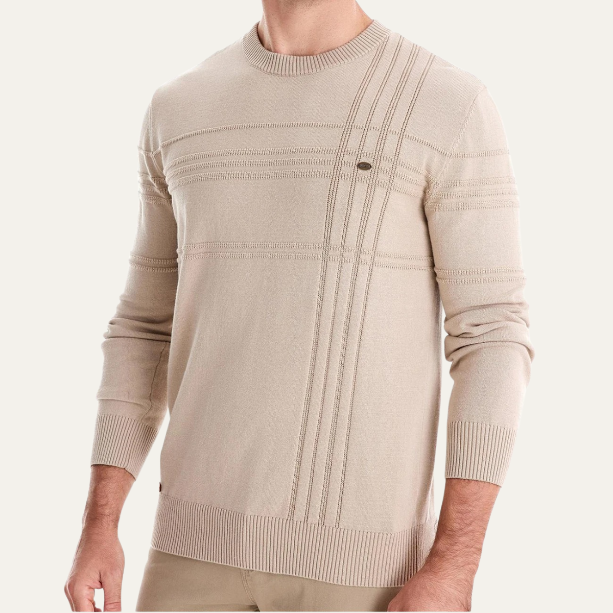 The Brighton Men’s Classic Crew Neck Knit Sweater