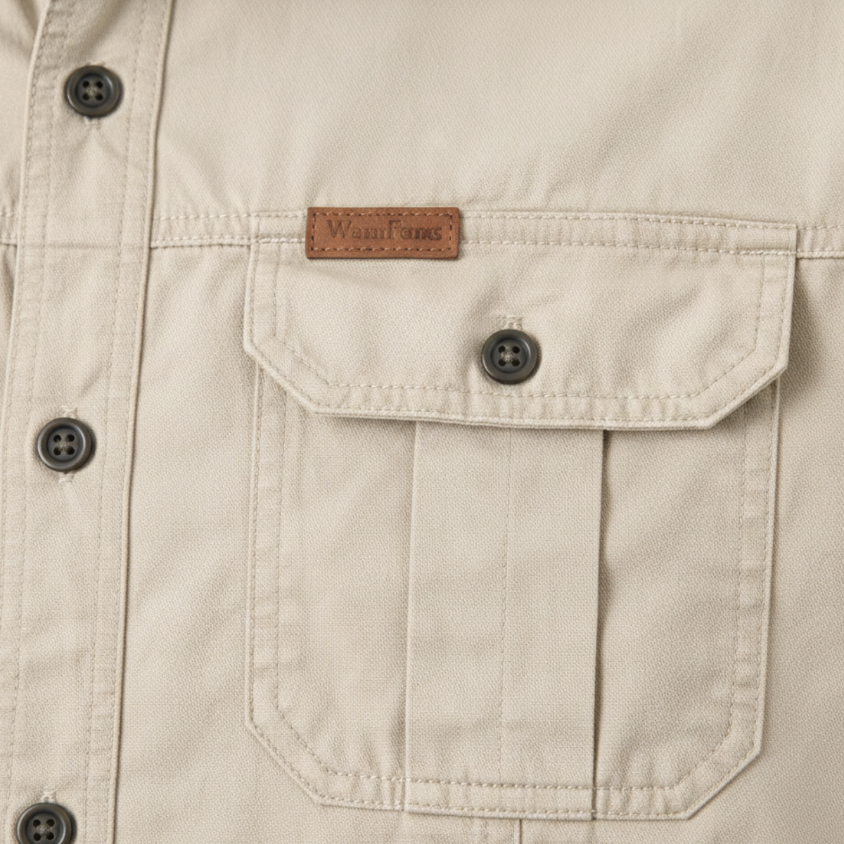 The Cedarfield Men’s Solid Colour Multi Pocket Soft Cargo Shirt