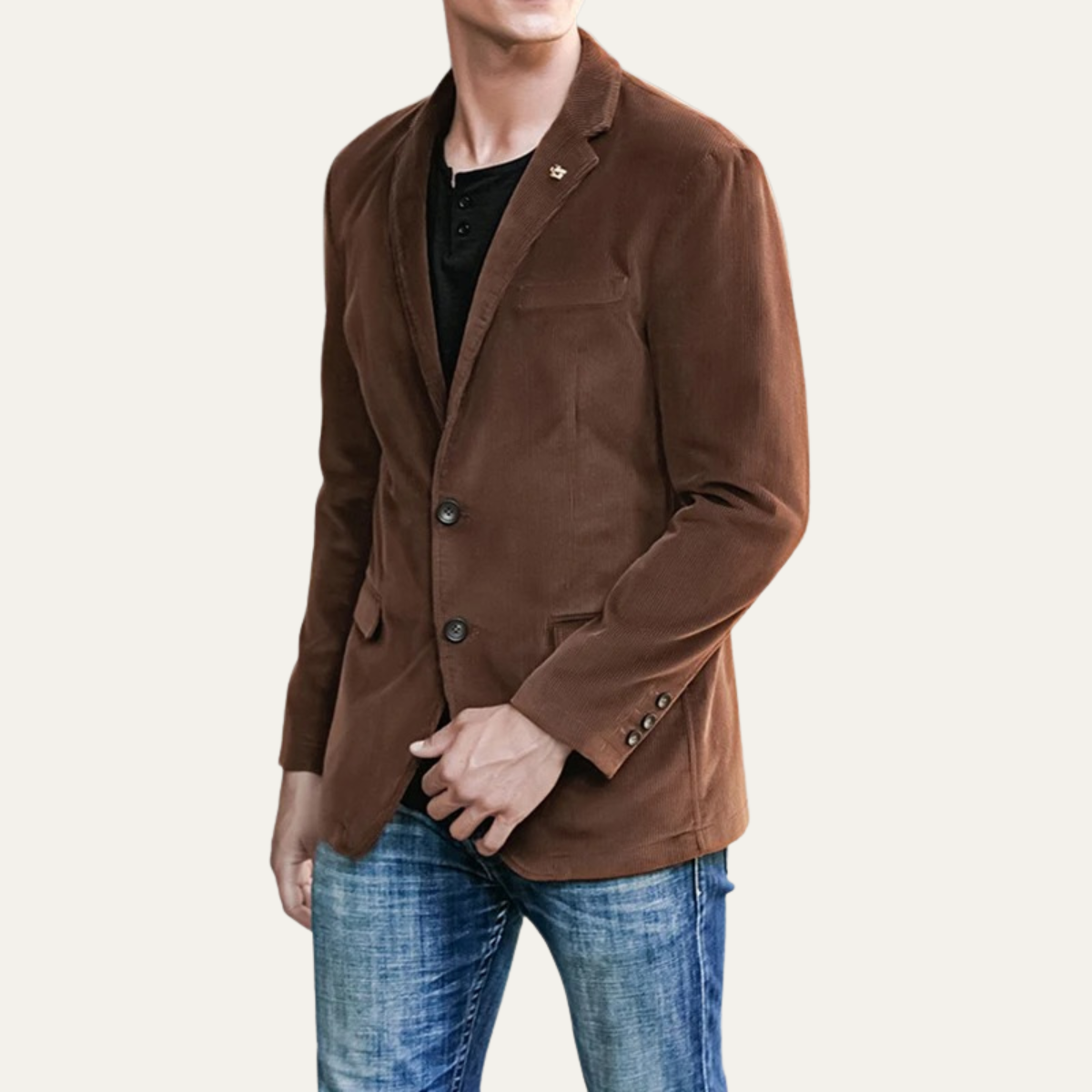 The Fairmont Men’s Vintage Corduroy Blazer with Elbow Patches