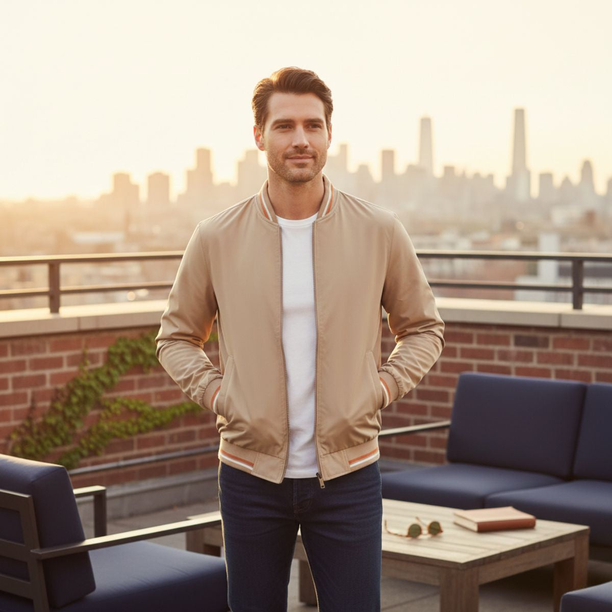 The Balmoral Bomber Jacket – Slim Fit Casual Zip Up