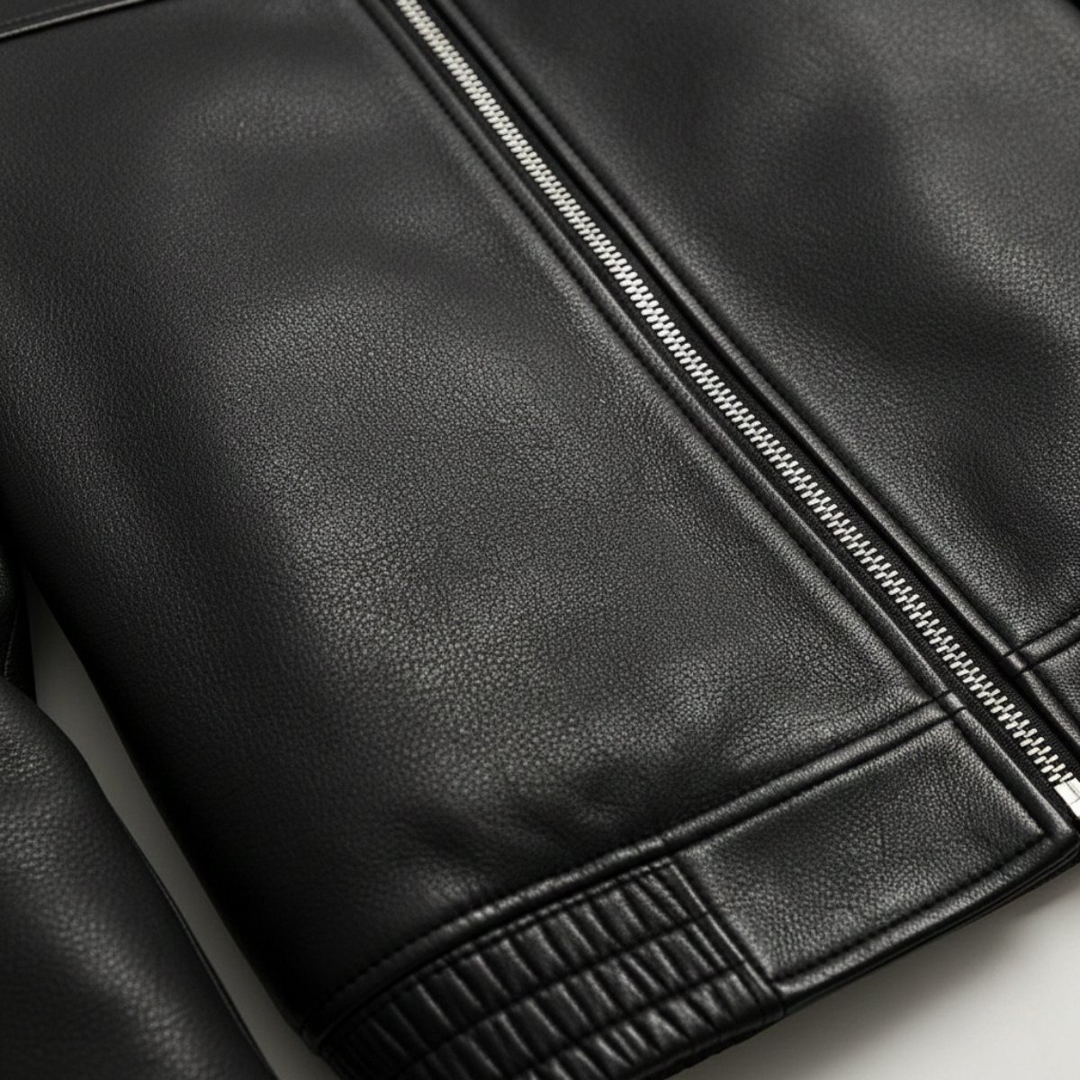 The Chianti Men’s Classic Zip Biker Leather Jacket