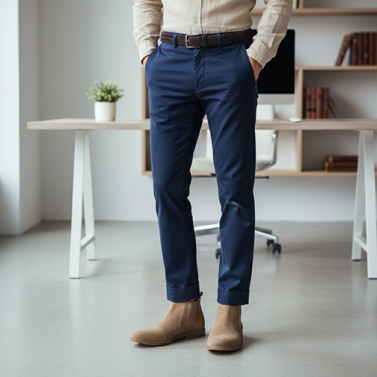 The Harris Men’s Classic Slip On Suede Chelsea Boots