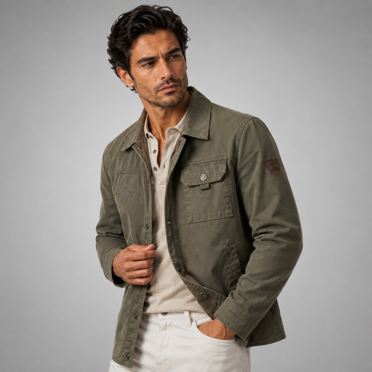 The Ranger Tactical Cargo Jacket for Men — Waterproof & Multi-Pocket Design