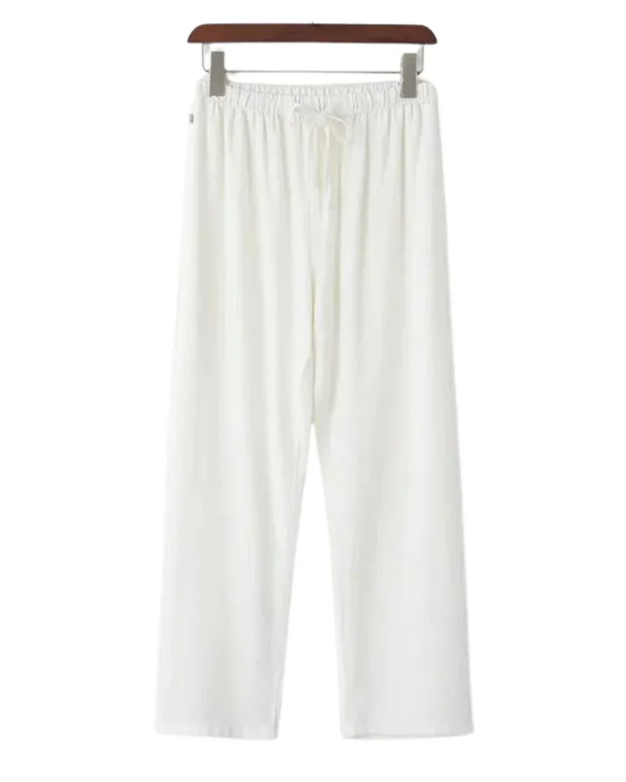 The Hudson Men's Relaxed Fit Linen Drawstring Pants