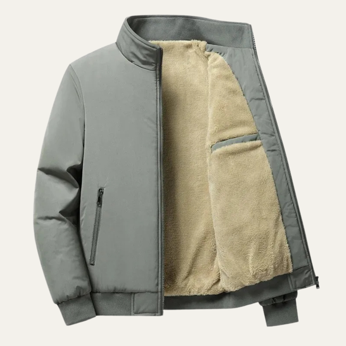 The Ashenford Men’s Stand Collar Lightweight Zip Up Coat