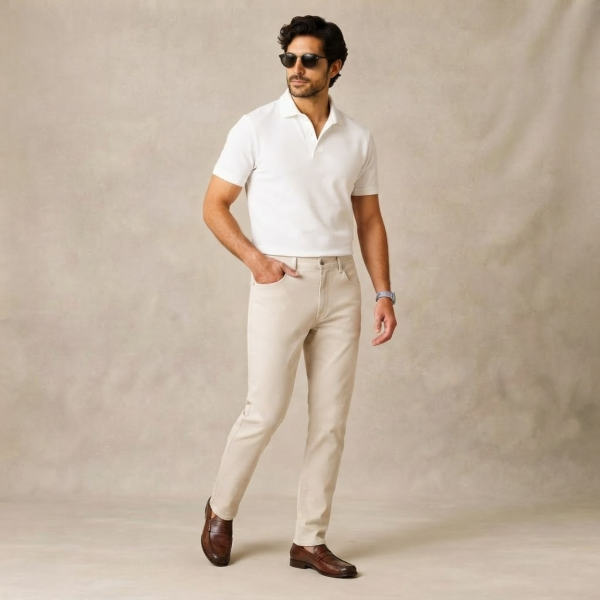 The Willowridge Men's 100% Cotton Loose Fit Straight Leg Pants