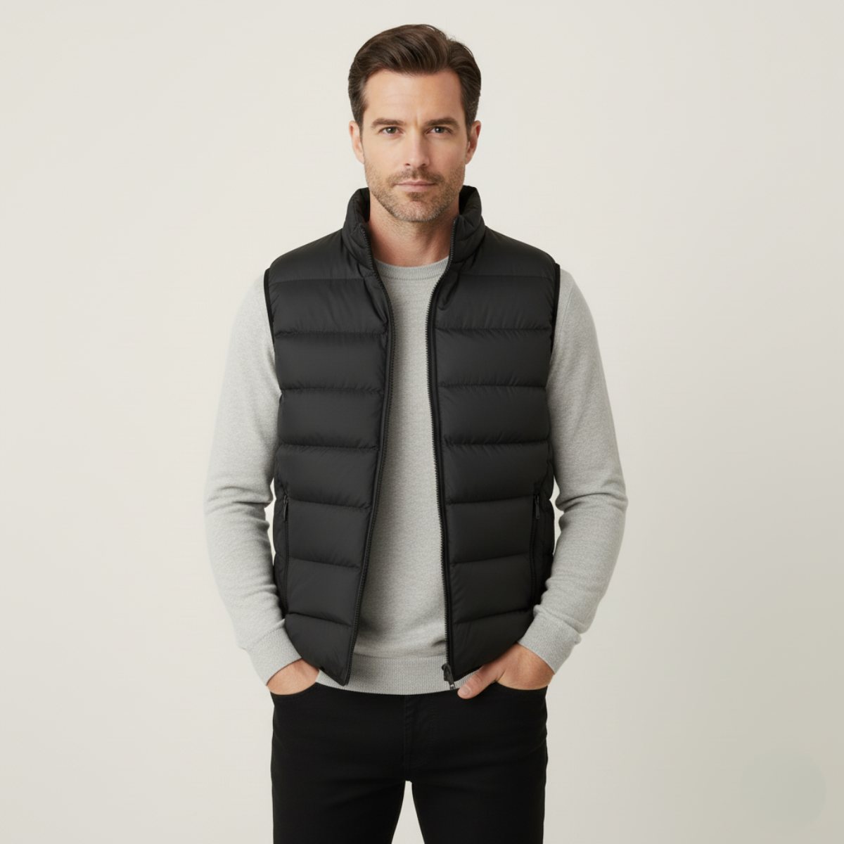 The Chiron Men’s Luxury Puffer Quilted Vest - 2025