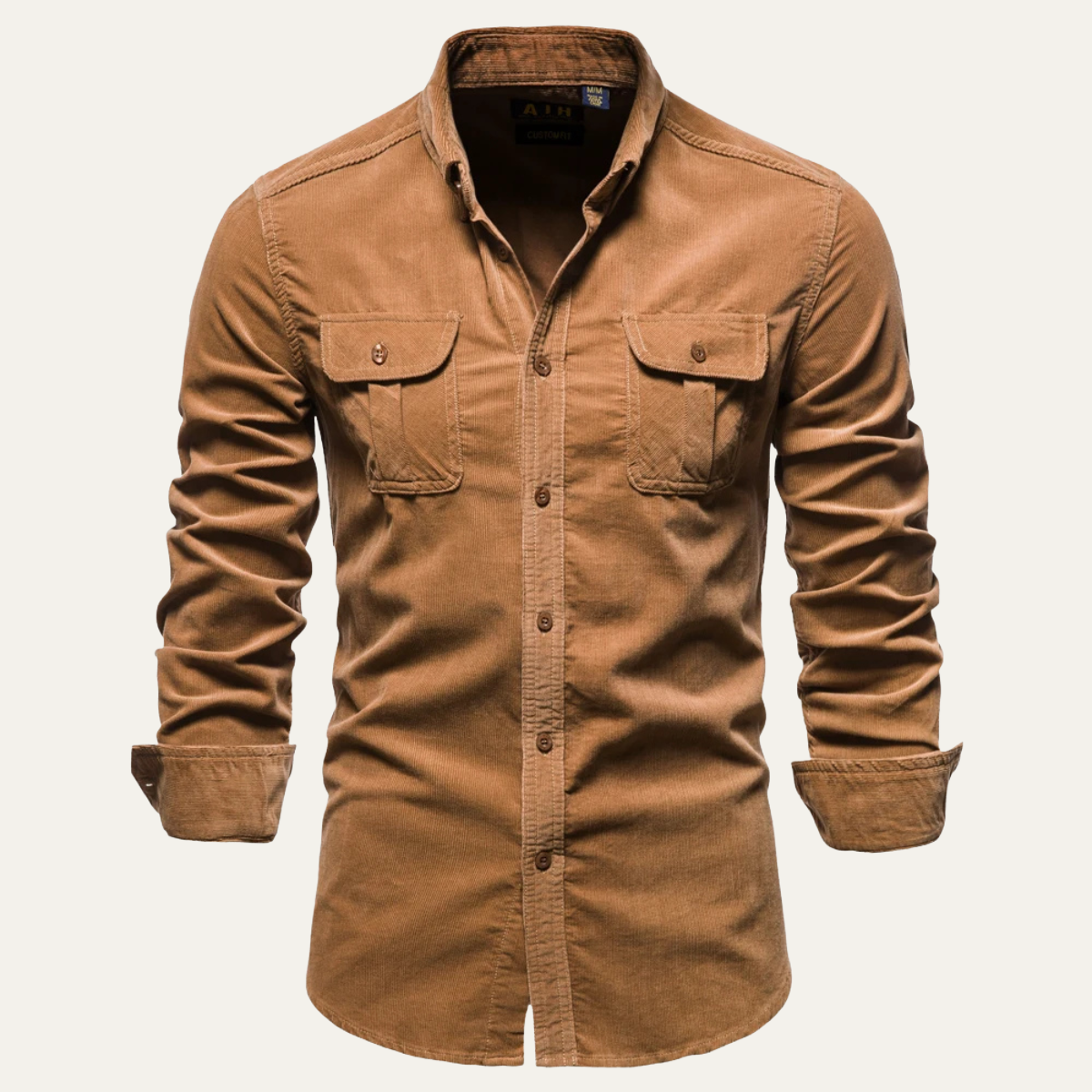 The Lecce Men’s Casual Button Up Corduroy Shirt