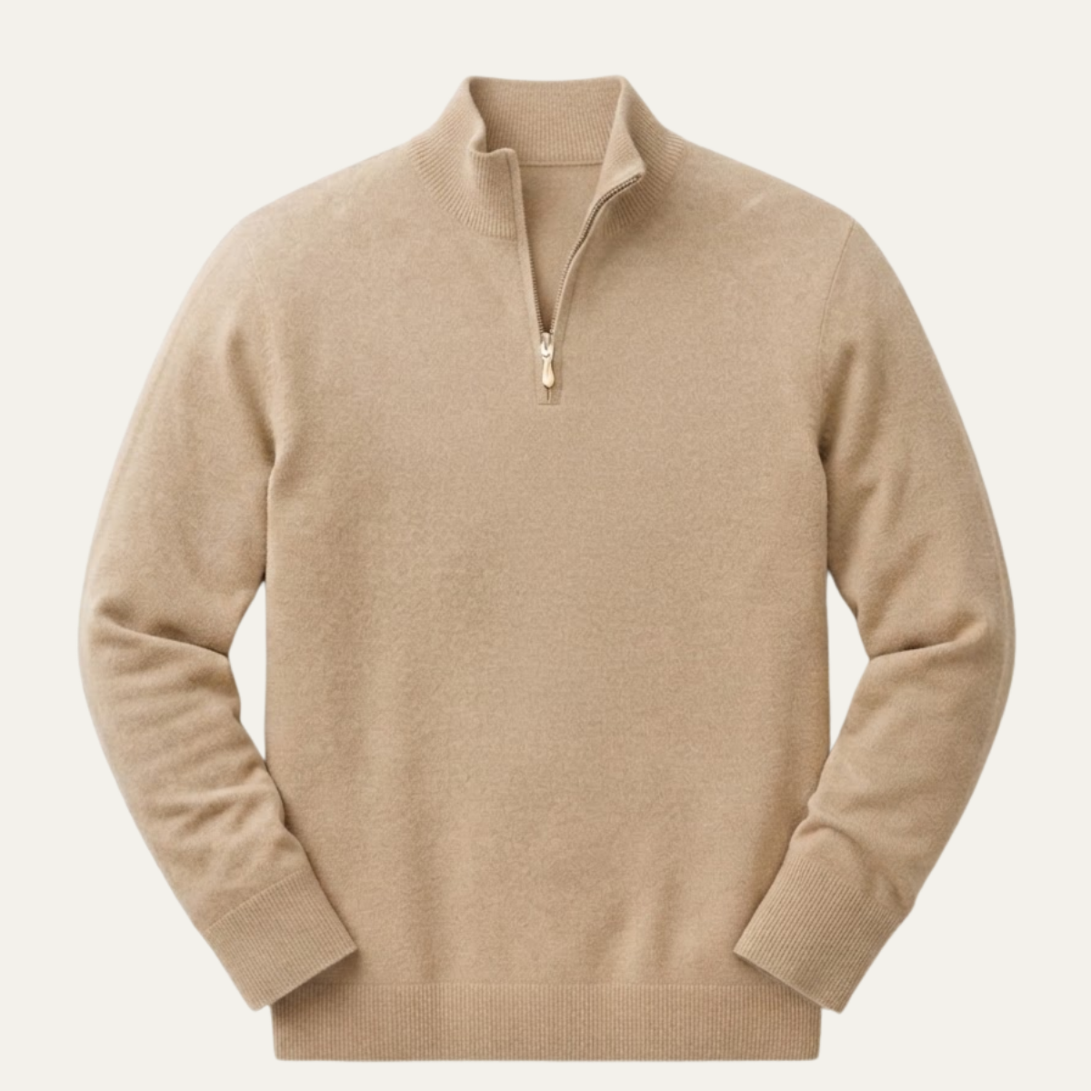 The Kidlington Men's Quarter Zip Lightweight Knit Sweater