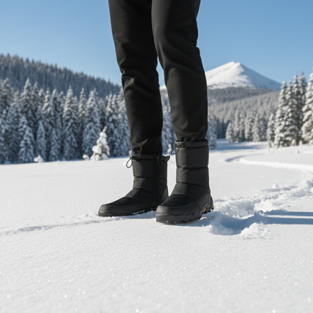 The Orvieto Men’s Warm Winter Insulated Anti Slip Snow Boots
