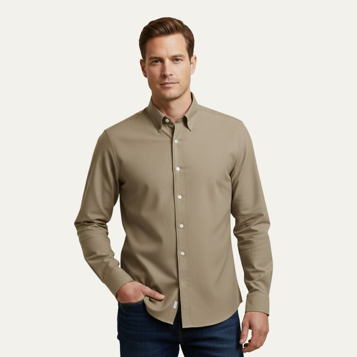 The Geneva Men’s Dress Shirt – Premium Cotton Poplin