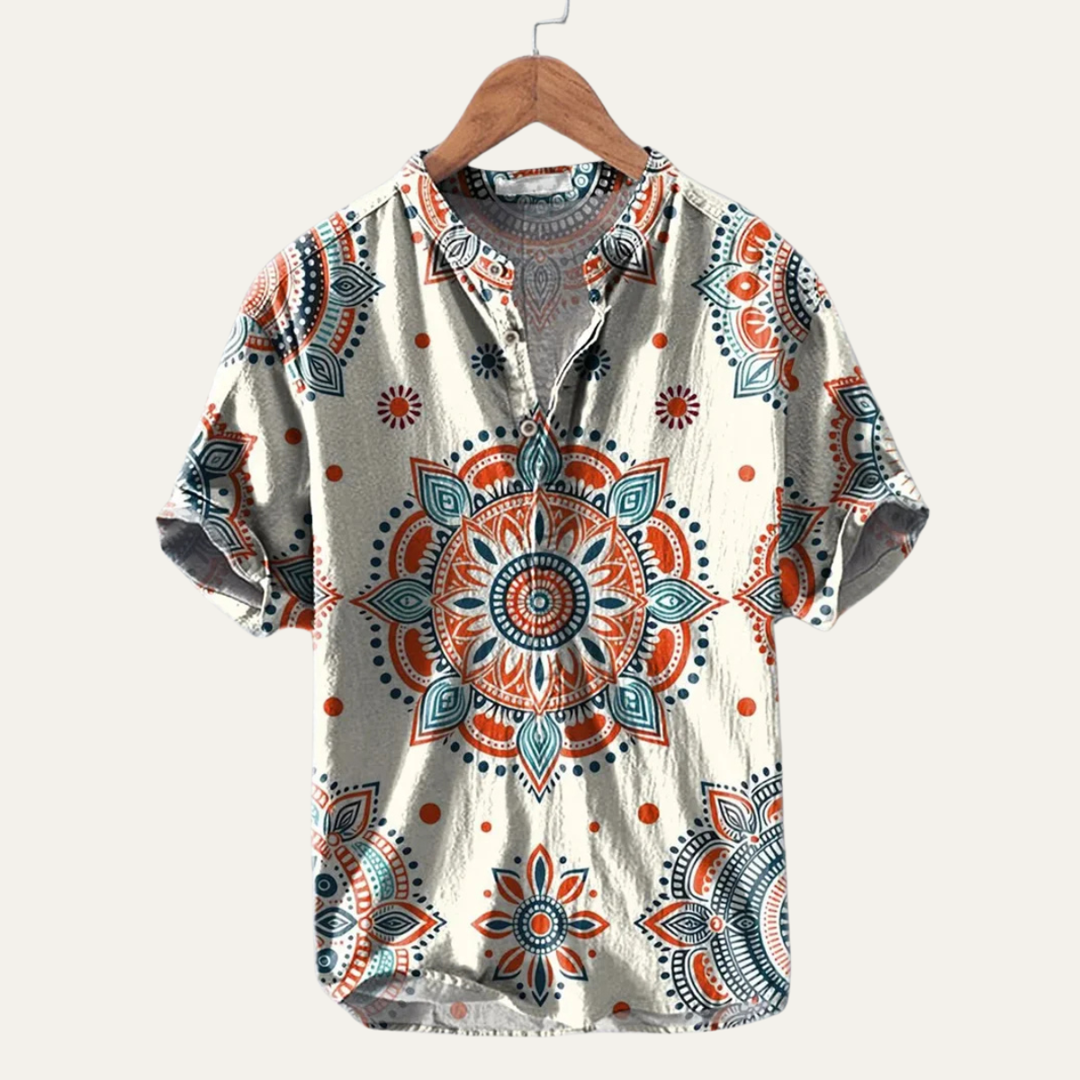 The Stonecrest Hill Men’s Hawaiian Tropical Button-Up Beach Shirt
