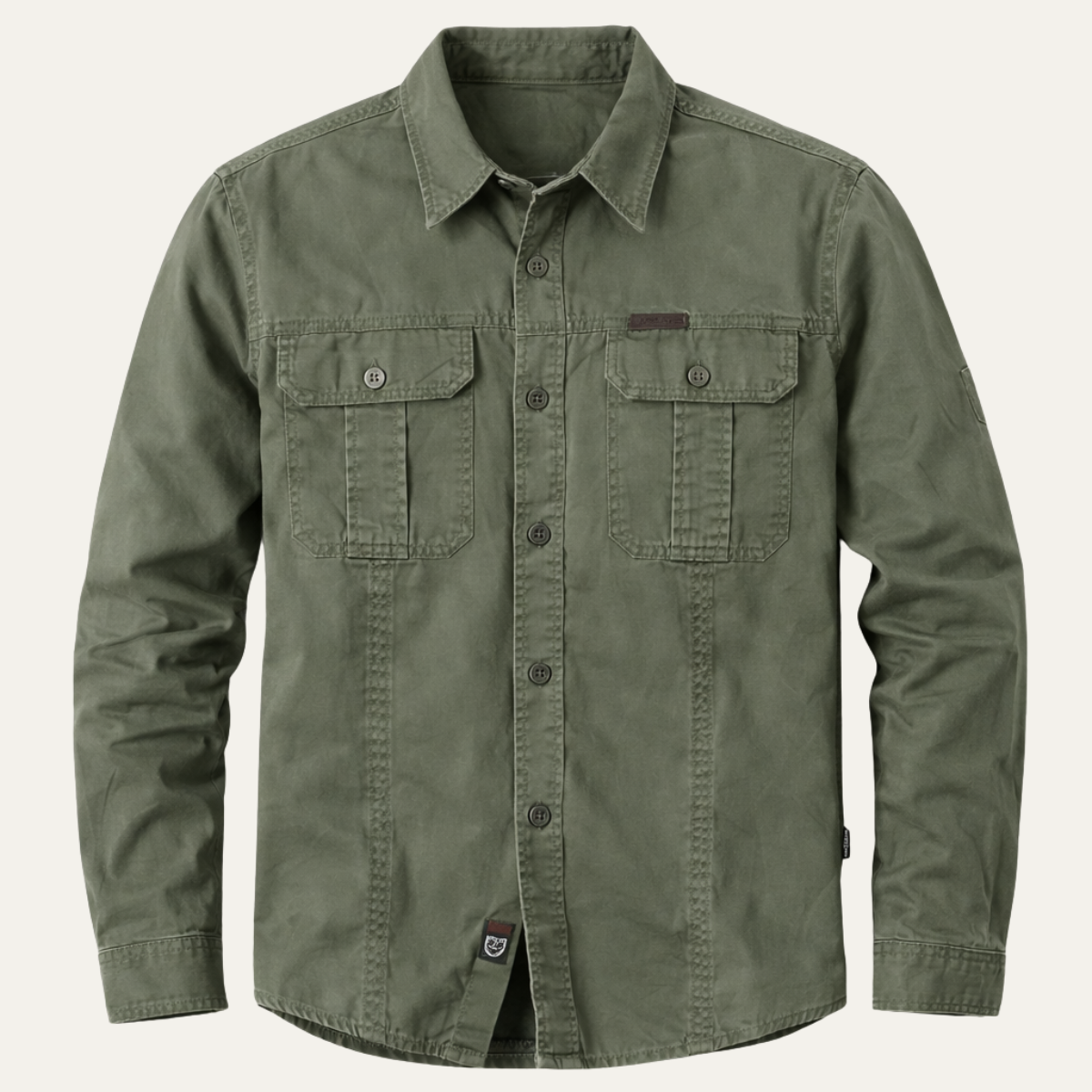 The Ashton Ridge Men’s Solid Colour Multi Pocket Cotton Cargo Shirt