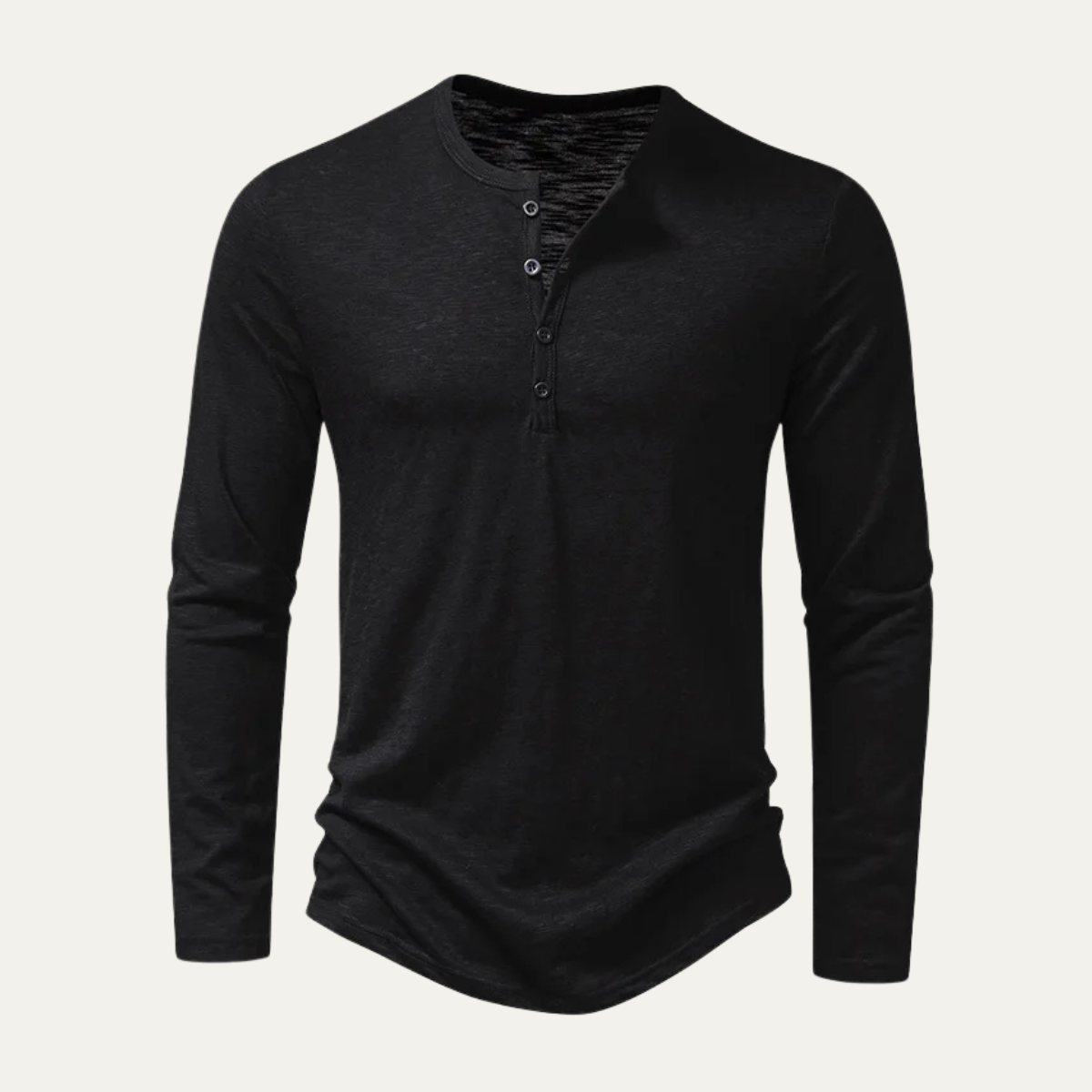 The Berkshire Men’s Casual Button Neck Henley Cotton T-Shirt